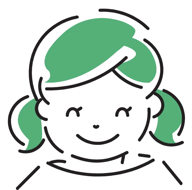 喜ぶ女性のイラスト